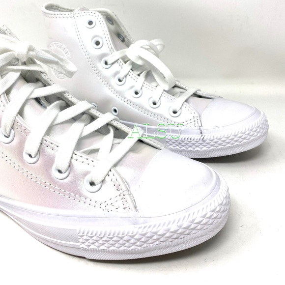 Converse Ctas High Top White Pearl Women Sneakers - Picture 3 of 6